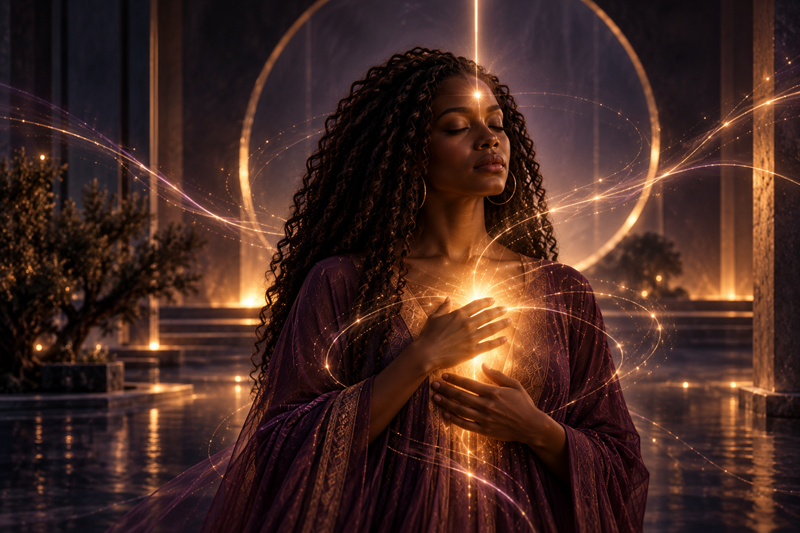 person having mystical experiences
